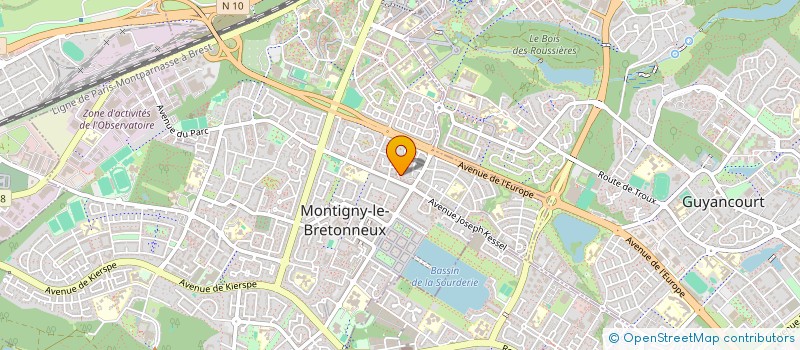 localisation de l'entreprise MARLEX IMMO  MONTIGNY-LE-BRETONNEUX