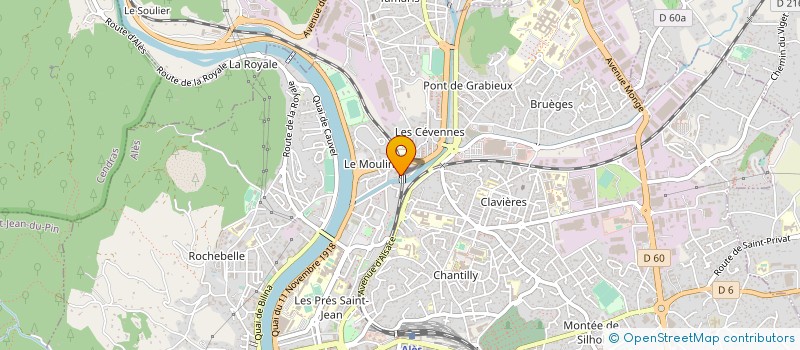 localisation de l'entreprise MARLHIOUX  SALINDRES