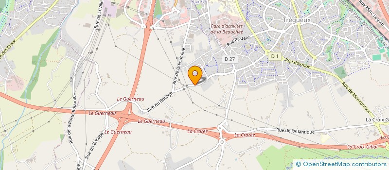 localisation de l'entreprise MARLI à TREGUEUX