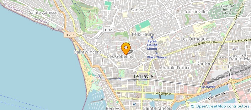 localisation de l'entreprise MARLI IMMO  LE HAVRE