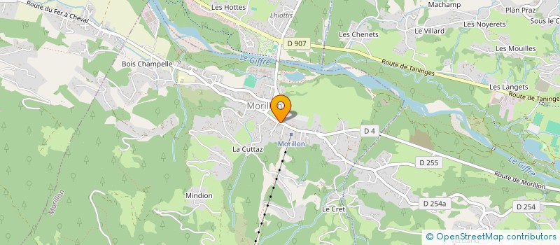 localisation de l'entreprise MARLIE 74  MORILLON