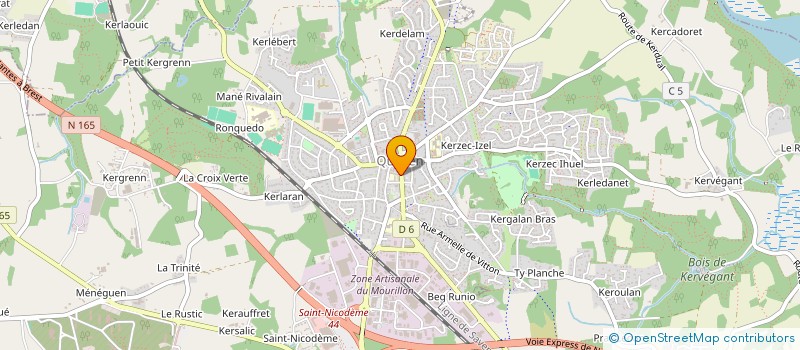 localisation de l'entreprise MARLIERE  QUEVEN