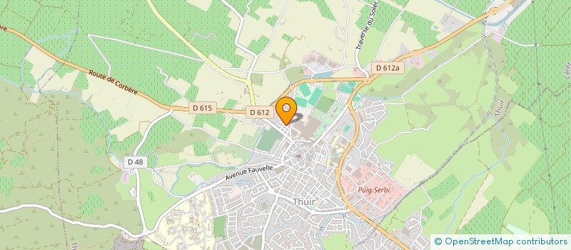 localisation de l'entreprise MARLIETTE  THUIR