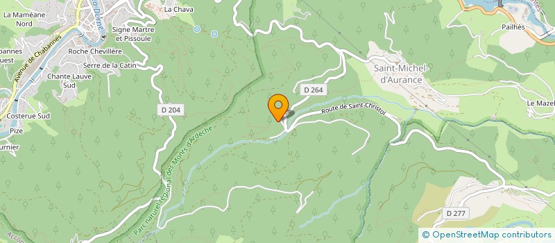 localisation de l'entreprise MARLIN PISCINES ET PAYSAGES  SAINT-MICHEL-D'AURANCE