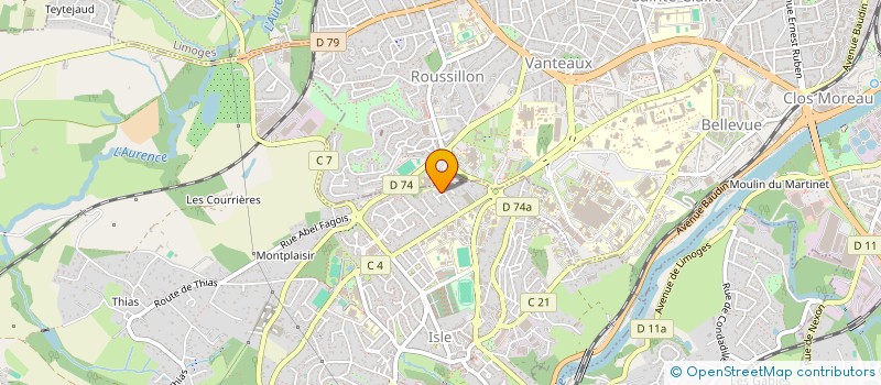 localisation de l'entreprise MARLINE à ISLE