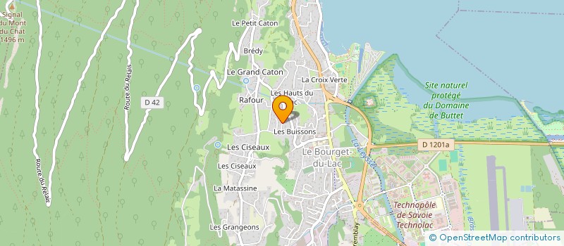 localisation de l'entreprise MARLIOZ ST ELOI  LE BOURGET-DU-LAC