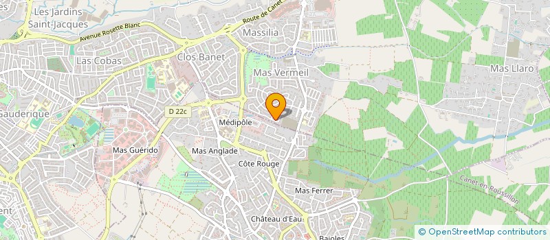 localisation de l'entreprise MARLO  PERPIGNAN