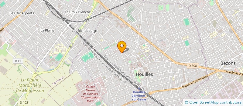 localisation de l'entreprise MARLOCATION'S  HOUILLES