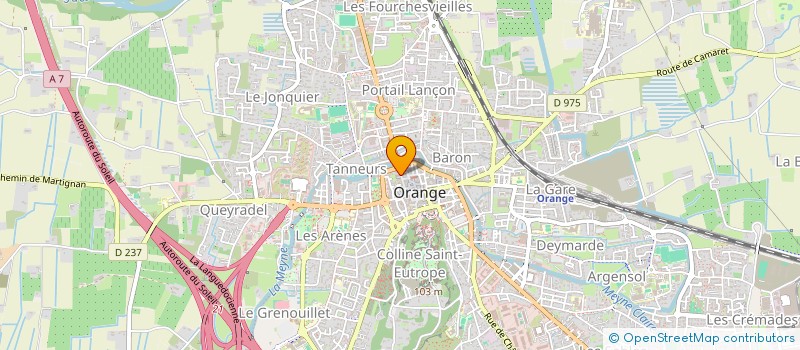 localisation de l'entreprise MARLON à ORANGE