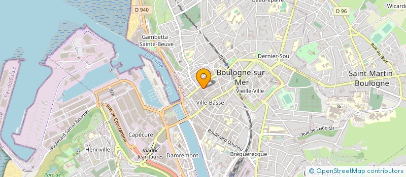localisation de l'entreprise MARLOT à BOULOGNE-SUR-MER