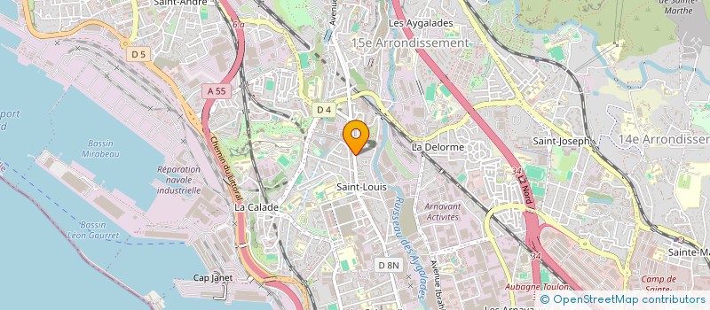 localisation de l'entreprise MARLOU à MARSEILLE
