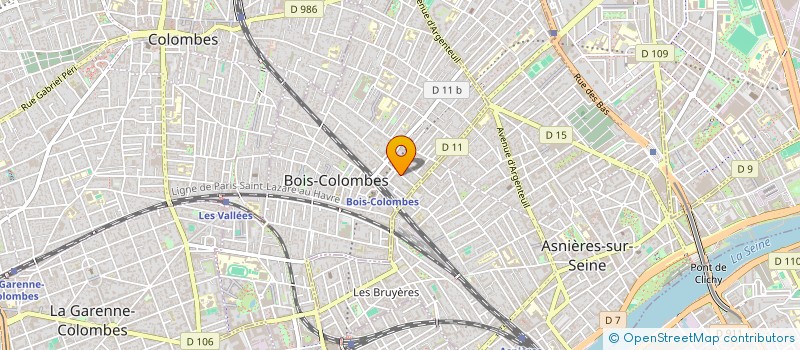 localisation de l'entreprise MARLOU à BOIS-COLOMBES
