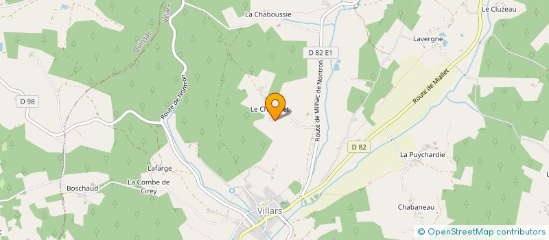 localisation de l'entreprise MARLOUTRE  VILLARS