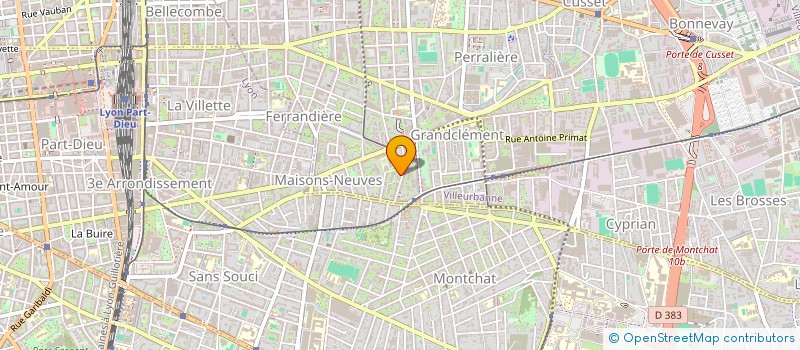 localisation de l'entreprise MARLUC à VILLEURBANNE