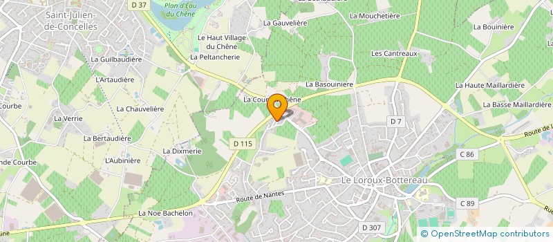 localisation de l'entreprise MARLUC  LE LOROUX-BOTTEREAU