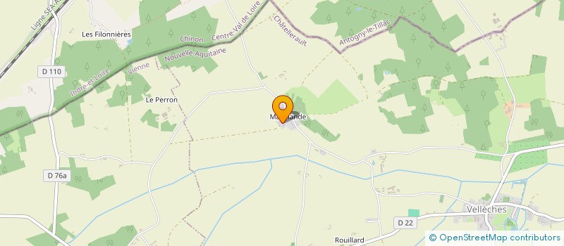 localisation de l'entreprise MARLVINE  VELLECHES