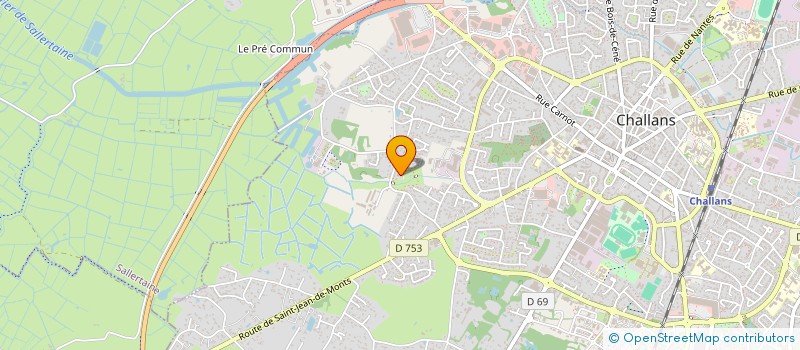 localisation de l'entreprise MARLY à CHALLANS
