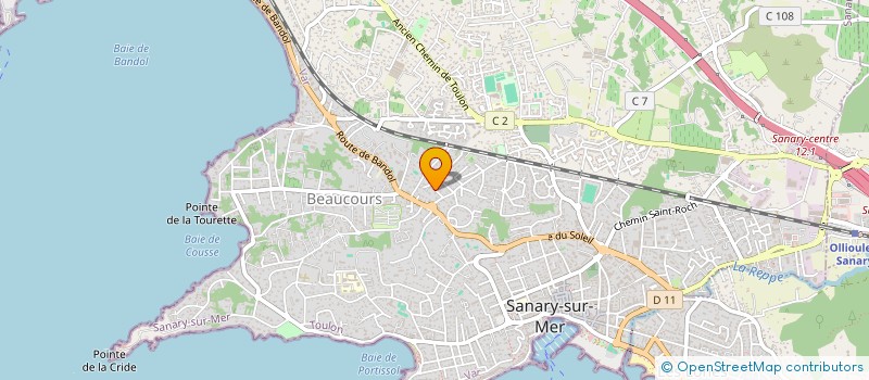 localisation de l'entreprise MARLY à SANARY-SUR-MER