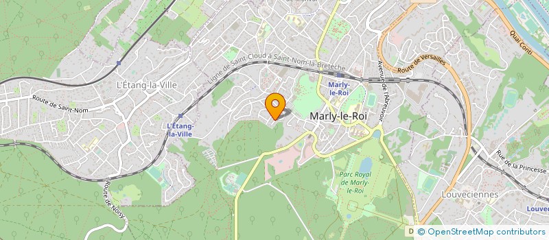 localisation de l'entreprise MARLY DECORATION à MARLY-LE-ROI