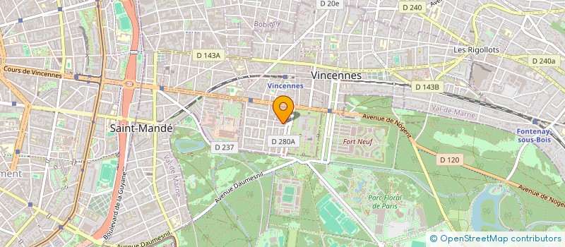 localisation de l'entreprise MARLYMMO à VINCENNES