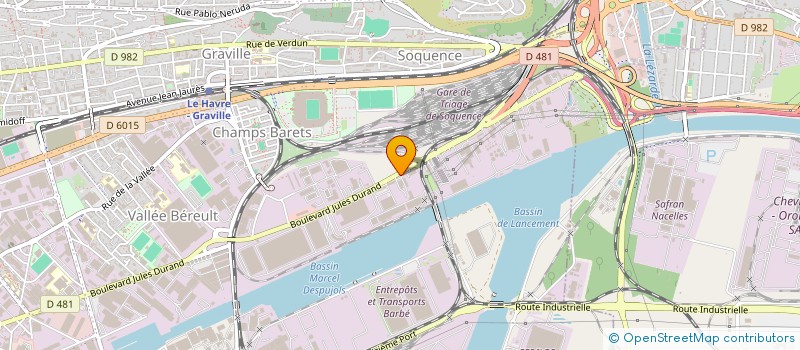 localisation de l'entreprise MARMAGA  LE HAVRE