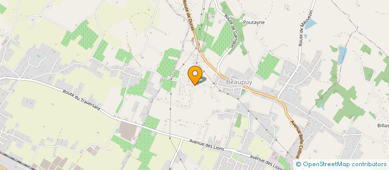 localisation de l'entreprise MARMANDE PLOMBERIE CHAUFFAGE ELECTRICITE à BEAUPUY