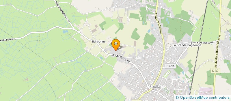 localisation de l'entreprise MARMANI à SOULLANS