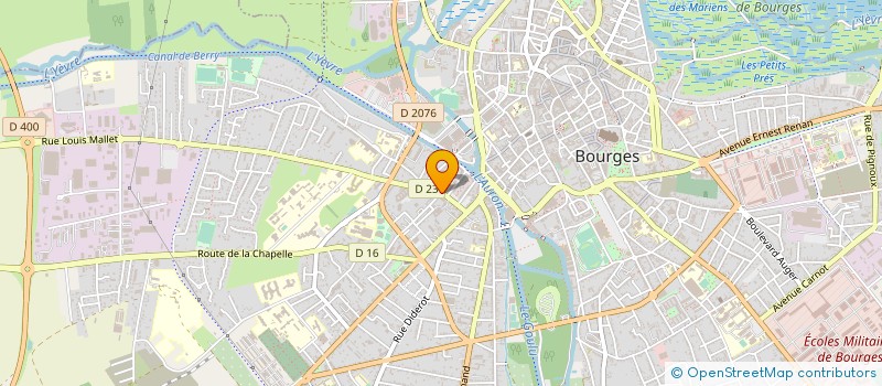 localisation de l'entreprise MARMAT 1859  BOURGES