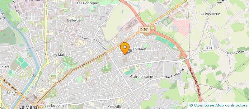 localisation de l'entreprise MARMAT  LE MANS