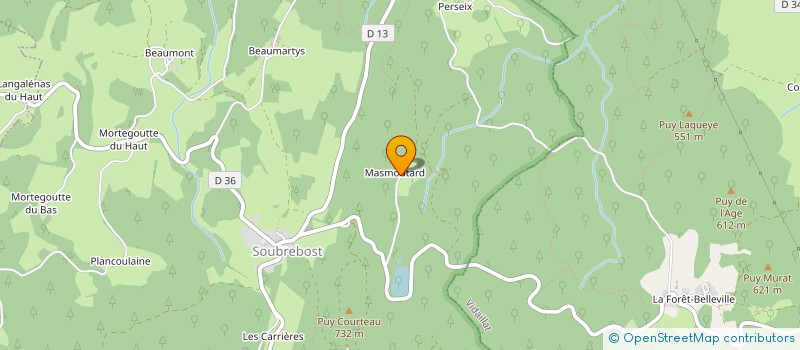 localisation de l'entreprise MARMAZ à SOUBREBOST