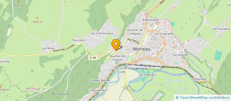 localisation de l'entreprise MARMENCE  MORTEAU