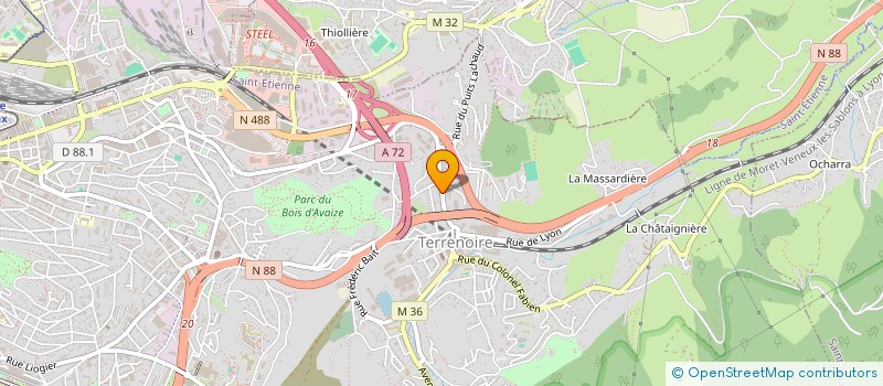 localisation de l'entreprise MARMET RENE ET POYETON ROGER  SAINT-ETIENNE