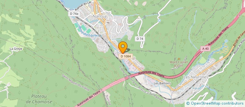 localisation de l'entreprise MARMETH CHIMIE à NANTUA