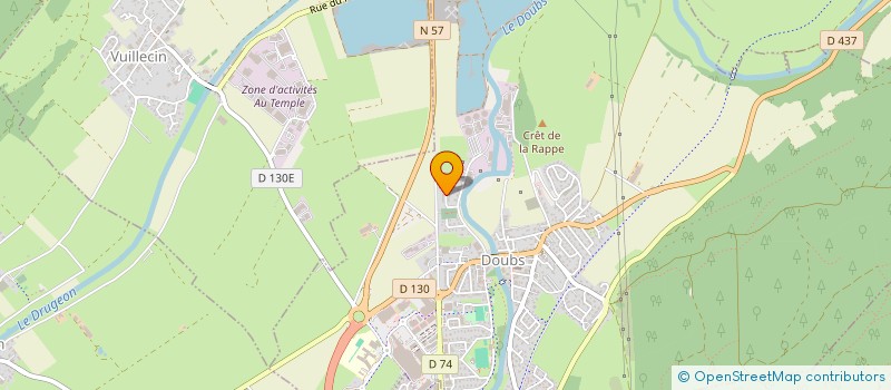 localisation de l'entreprise MARMIER TP  DOUBS