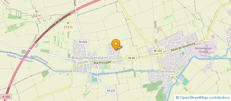 localisation de l'entreprise MARMILO  BREUSCHWICKERSHEIM