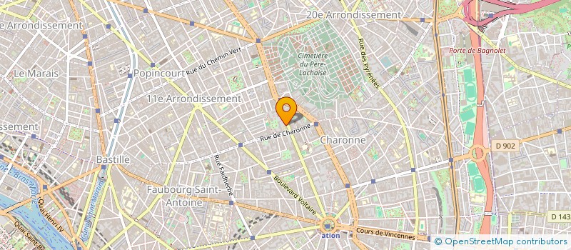 localisation de l'entreprise MARMITES VOLANTES SAINT DENIS à PARIS
