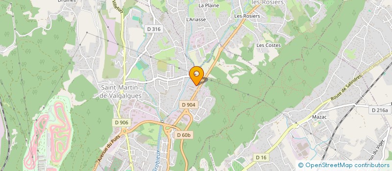 localisation de l'entreprise MARMOGRAC  SAINT-MARTIN-DE-VALGALGUES