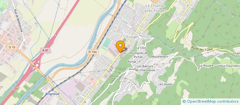 localisation de l'entreprise MARMONIER MENUISIER MODELEUR à LE VERSOUD