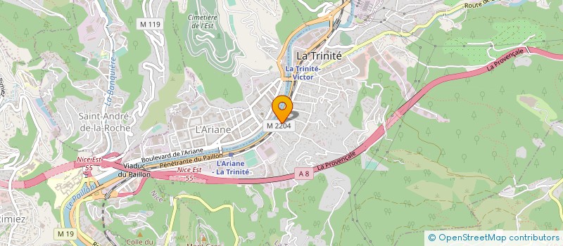 localisation de l'entreprise MARMORINI DESIGN LA TRINITE à LA TRINITE