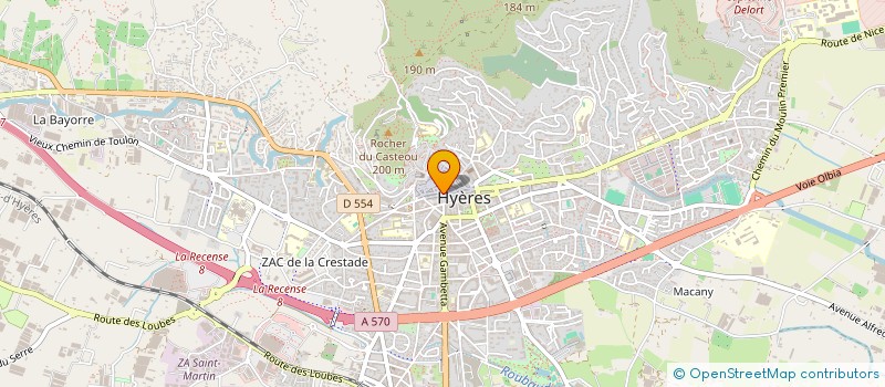 localisation de l'entreprise MARMOTEL  HYERES