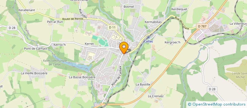 localisation de l'entreprise MARMOUZIG  CALLAC