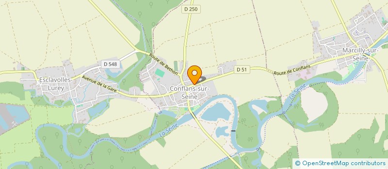 localisation de l'entreprise MARN'MUSETTEN'SEINE  CONFLANS-SUR-SEINE