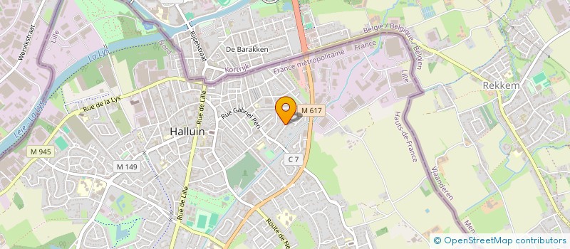 localisation de l'entreprise MARNA  HALLUIN