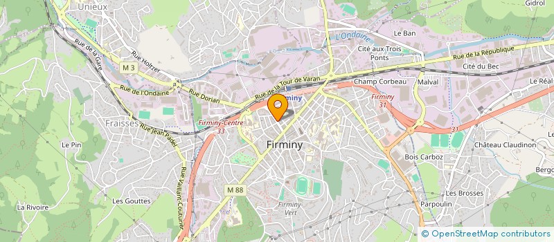 localisation de l'entreprise MARNAT & ASSOCIES à FIRMINY