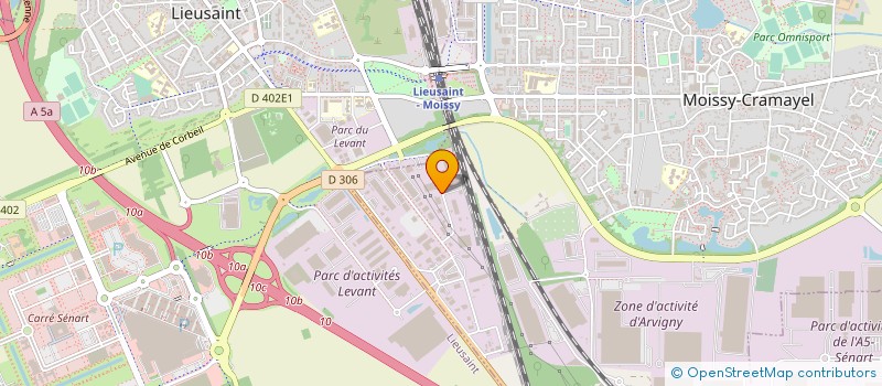 localisation de l'entreprise MARNE ENVIRONNEMENT à MOISSY-CRAMAYEL