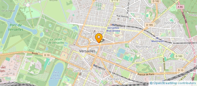 localisation de l'entreprise MARNE ET PAYSAGE à VERSAILLES
