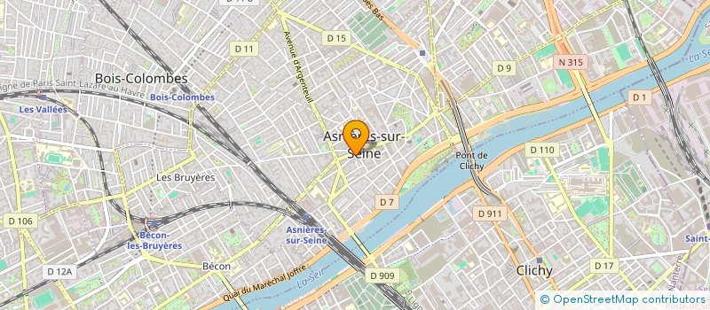 localisation de l'entreprise MARNE GESTION à ASNIERES-SUR-SEINE