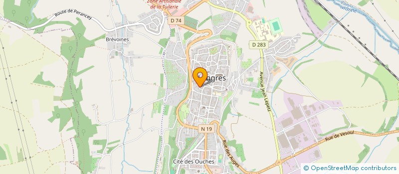 localisation de l'entreprise MARNE INFORMATIQUES SERVICES à LANGRES
