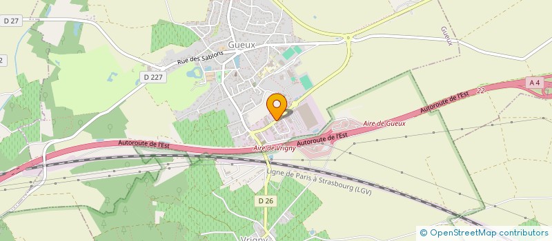 localisation de l'entreprise MARNE INTERVENTION  GUEUX