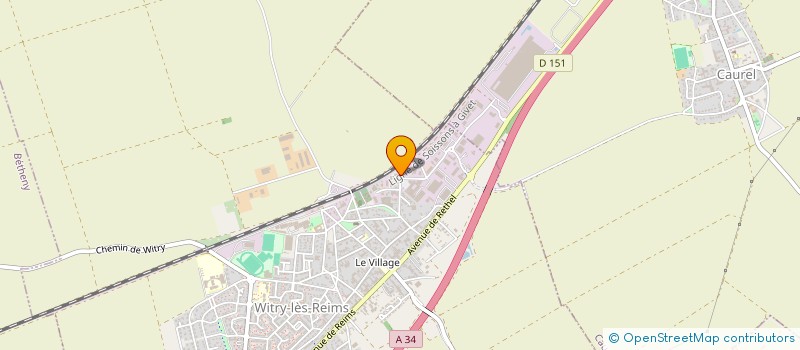 localisation de l'entreprise MARNE ISOLATION à WITRY-LES-REIMS
